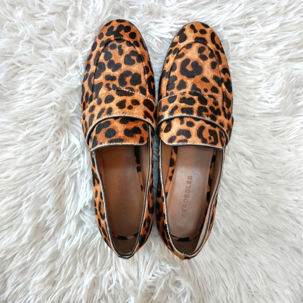 Aerosoles Leopard Print Georgia Loafer 8.5